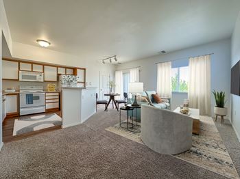 One, two and three bedroom townhomes